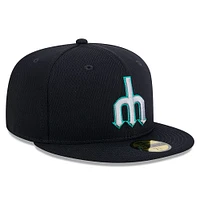 Casquette ajustée MLB Clubhouse 59FIFTY 2025 des Mariners de Seattle New Era pour homme