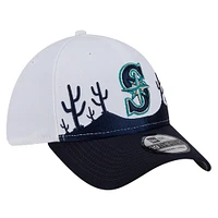 Men's New Era  Navy Seattle Mariners 2025 Spring Training Landscape 39THIRTY Flex Hat