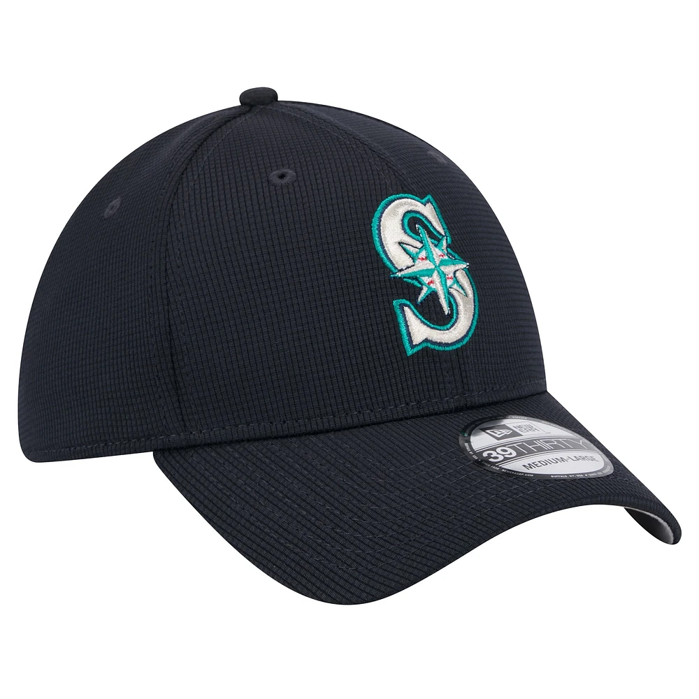 Men's New Era Navy Seattle Mariners Active Pivot 39THIRTY Flex Hat