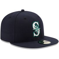 Men's New Era Navy Seattle Mariners Authentic Collection On Field 59FIFTY Fitted Hat