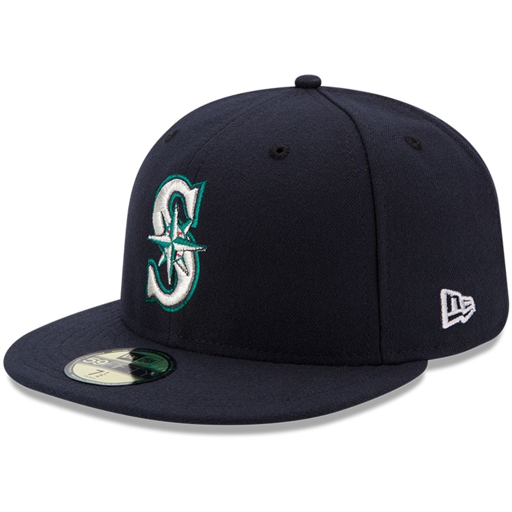 Men's New Era Navy Seattle Mariners Authentic Collection On Field 59FIFTY Fitted Hat