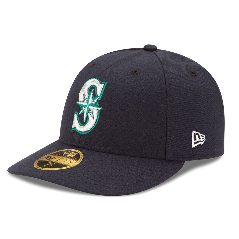 Men's New Era Navy Seattle Mariners Authentic Collection On Field Low Profile Game 59FIFTY Fitted Hat