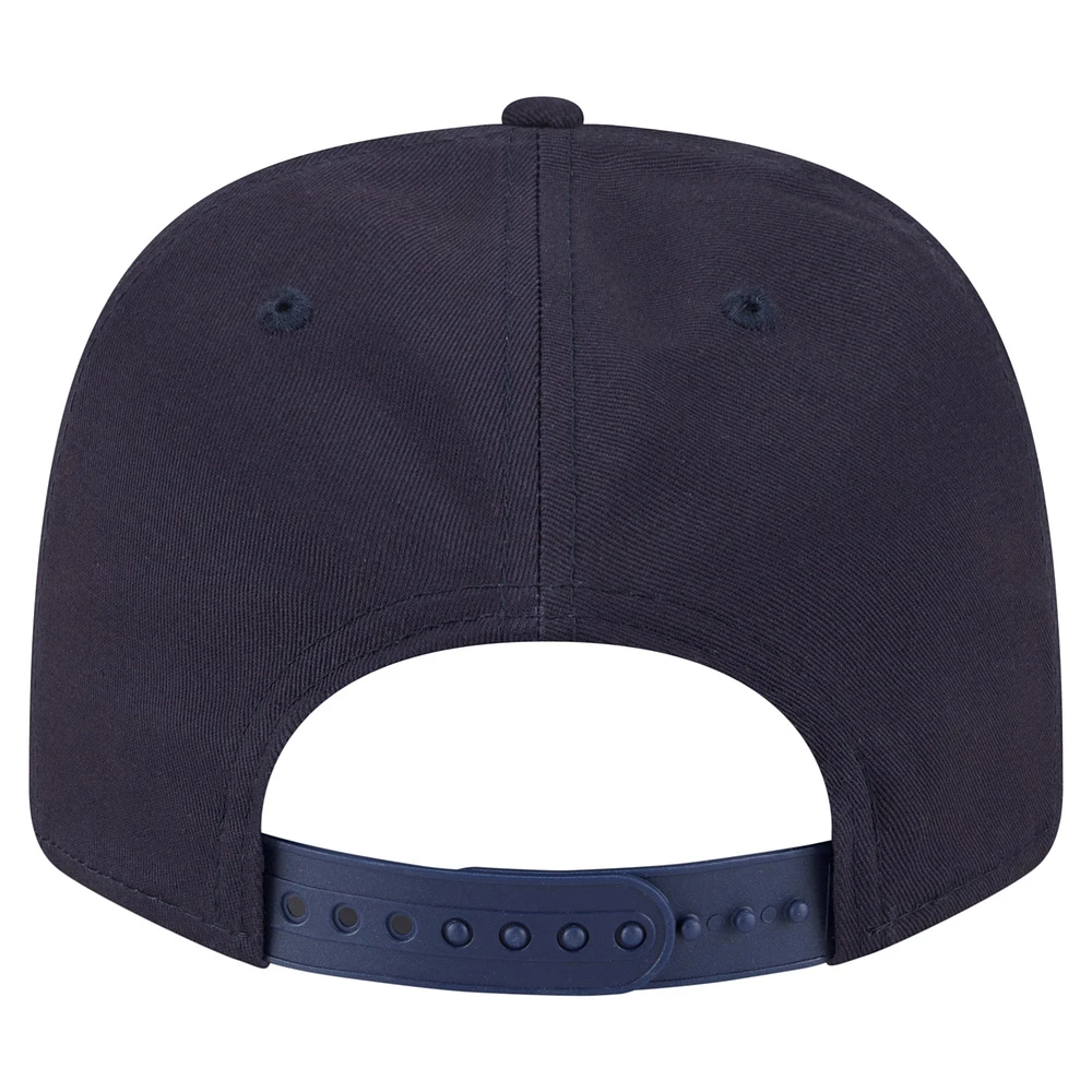 Men's New Era Navy Seattle Mariners Circle Patch 9SEVENTY Stretch-Snap Hat