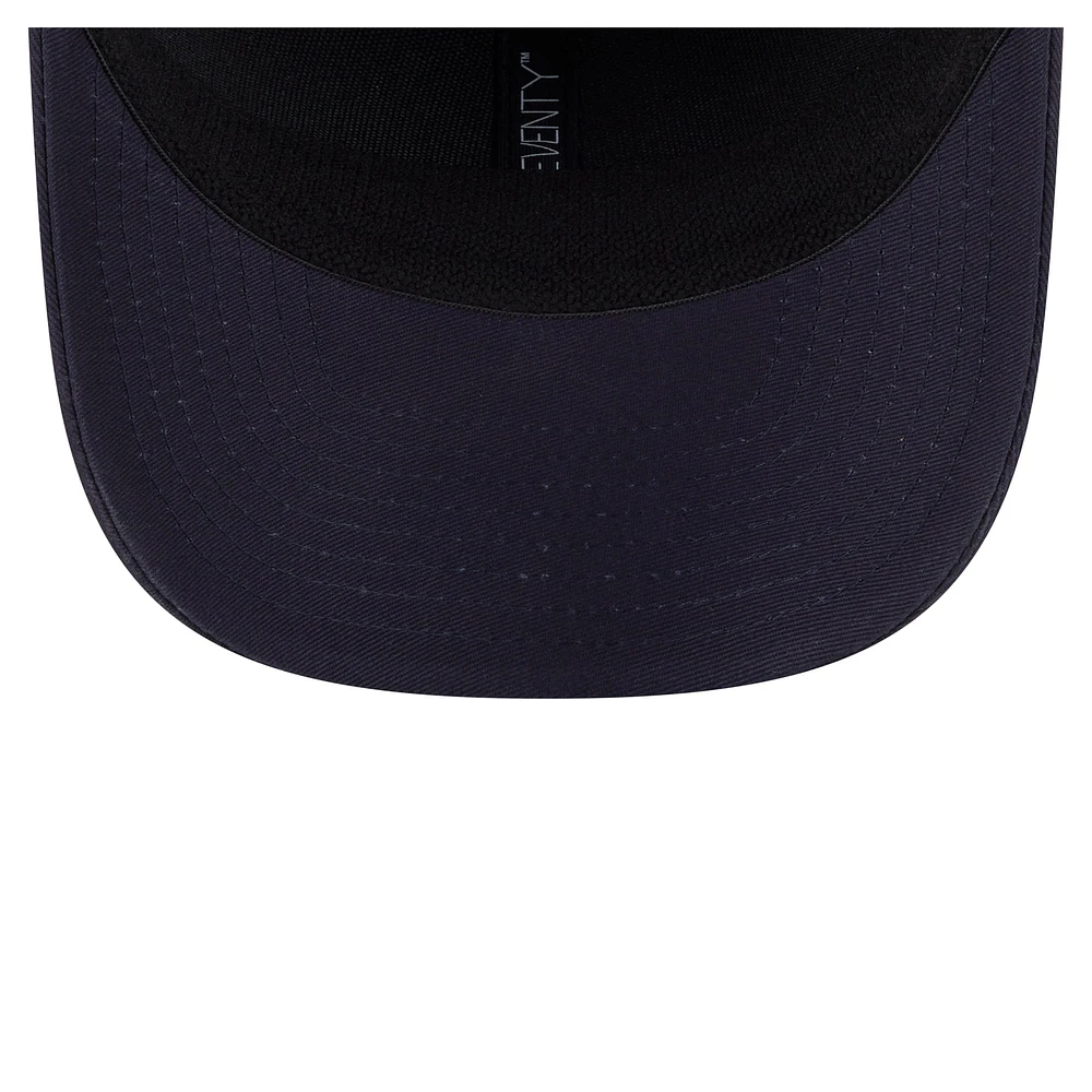 Men's New Era Navy Seattle Mariners Circle Patch 9SEVENTY Stretch-Snap Hat