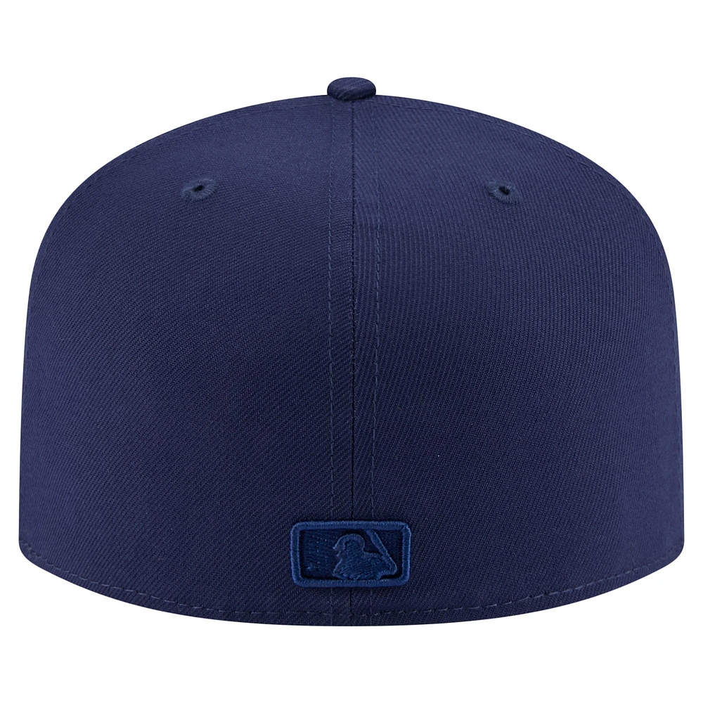 Men's New Era Navy Seattle Mariners Color Pack A-Frame 59FIFTY Fitted Hat