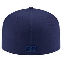 Men's New Era Navy Seattle Mariners Color Pack A-Frame 59FIFTY Fitted Hat