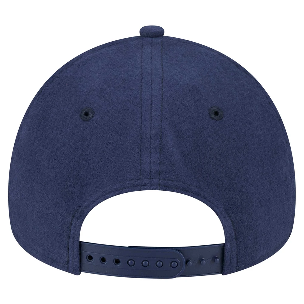 Casquette ajustable 9FORTY en moleskine pour homme New Era bleu marine Seattle Mariners