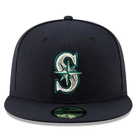 Men's New Era Navy Seattle Mariners National Baseball Hall of Fame 59FIFTY Fitted Hat