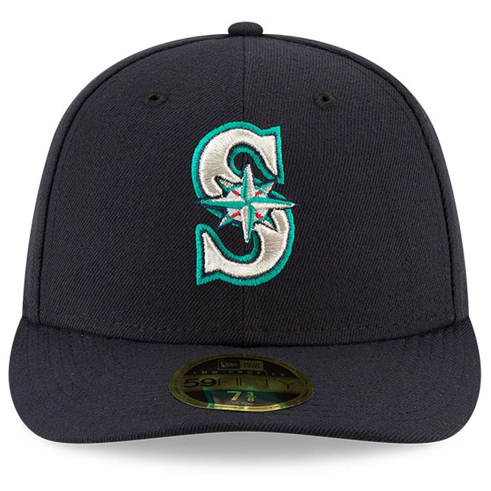 Casquette ajustée 59FIFTY Low Profile du Temple de la renommée baseball national des Seattle Mariners New Era pour hommes