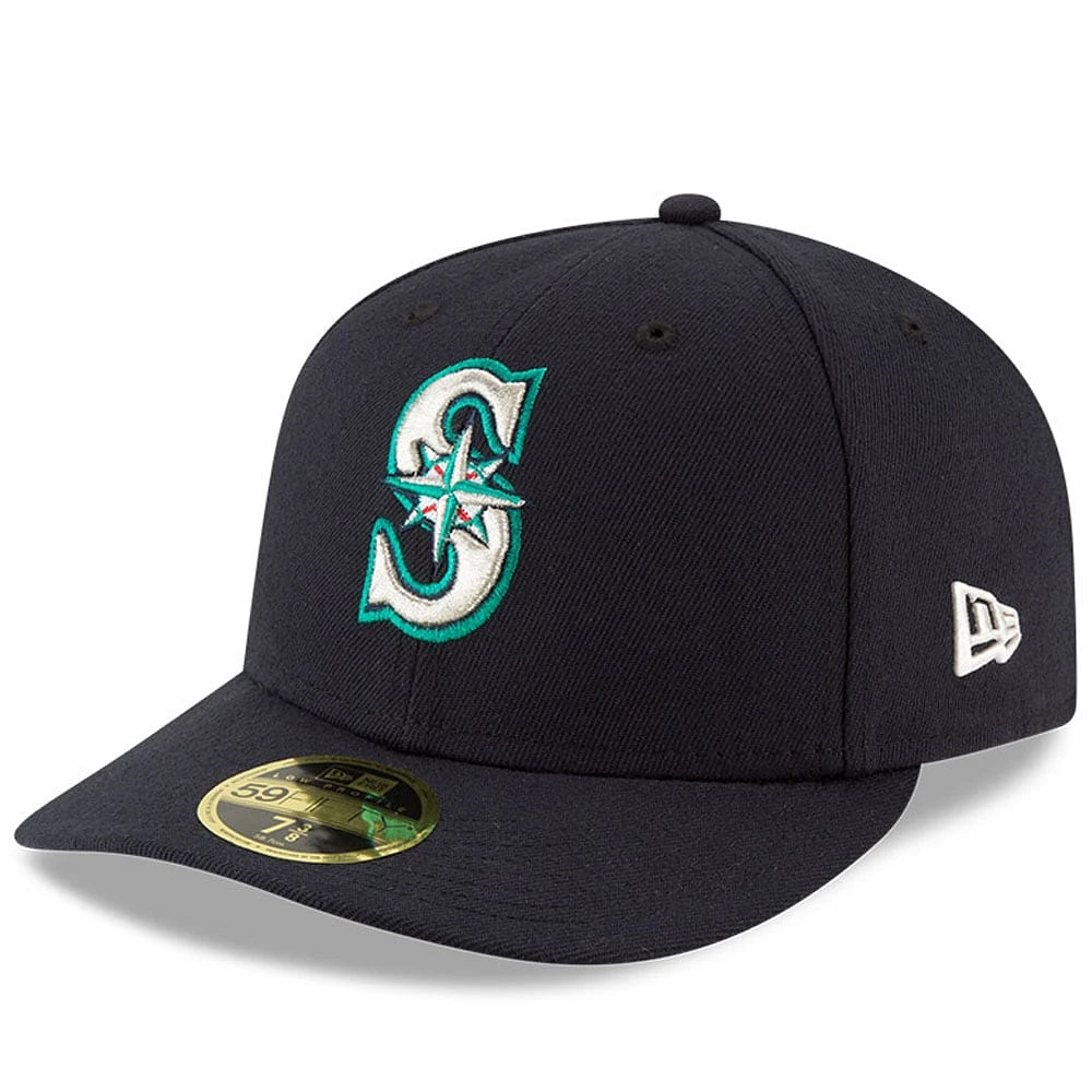 Casquette ajustée 59FIFTY Low Profile du Temple de la renommée baseball national des Seattle Mariners New Era pour hommes