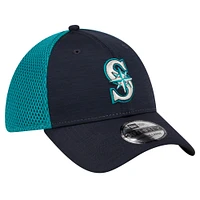 Men's New Era Navy Seattle Mariners Neo 39THIRTY Flex Hat