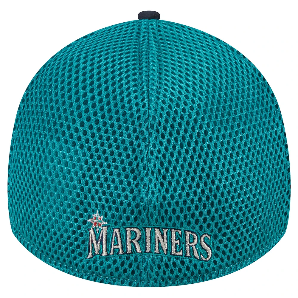 Men's New Era Navy Seattle Mariners Neo 39THIRTY Flex Hat