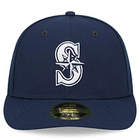 Men's New Era Navy Seattle Mariners Oceanside Low Profile 59FIFTY Fitted Hat