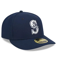 Men's New Era Navy Seattle Mariners Oceanside Low Profile 59FIFTY Fitted Hat