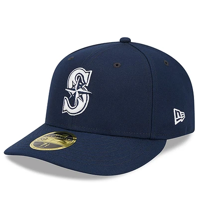 Men's New Era Navy Seattle Mariners Oceanside Low Profile 59FIFTY Fitted Hat