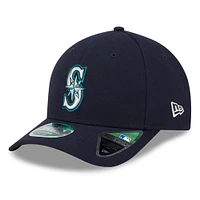 Casquette ajustable 9FORTY pour homme New Era bleu marine Seattle Mariners Player Replica