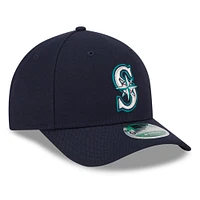 Casquette ajustable 9FORTY pour homme New Era bleu marine Seattle Mariners Player Replica