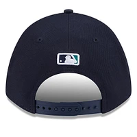 Casquette ajustable 9FORTY pour homme New Era bleu marine Seattle Mariners Player Replica