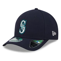 Casquette ajustable 9FORTY pour homme New Era bleu marine Seattle Mariners Player Replica