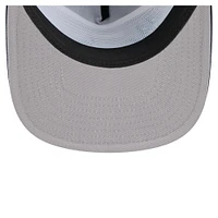 Casquette de golf ajustable rétro en satin bleu marine des Seattle Mariners de New Era pour homme