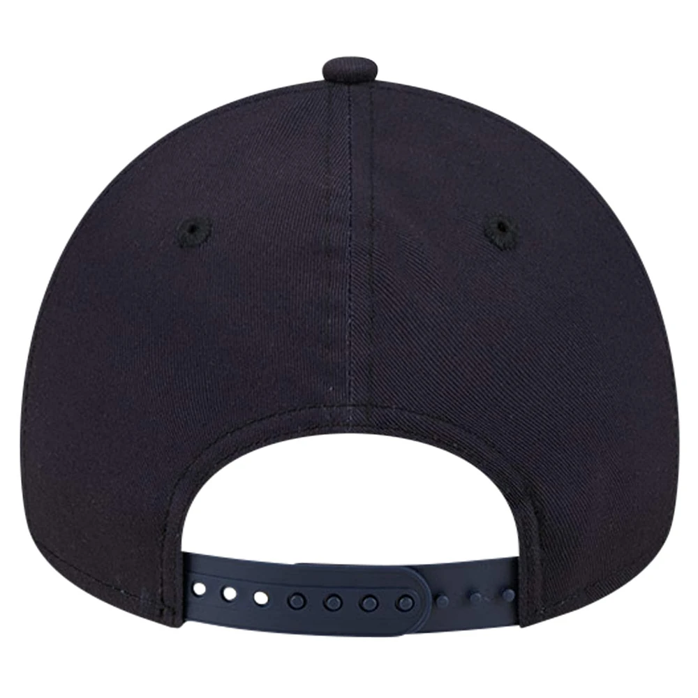 Casquette ajustable 9FORTY couleur de l'équipe des Seattle Mariners New Era pour hommes, bleu marine