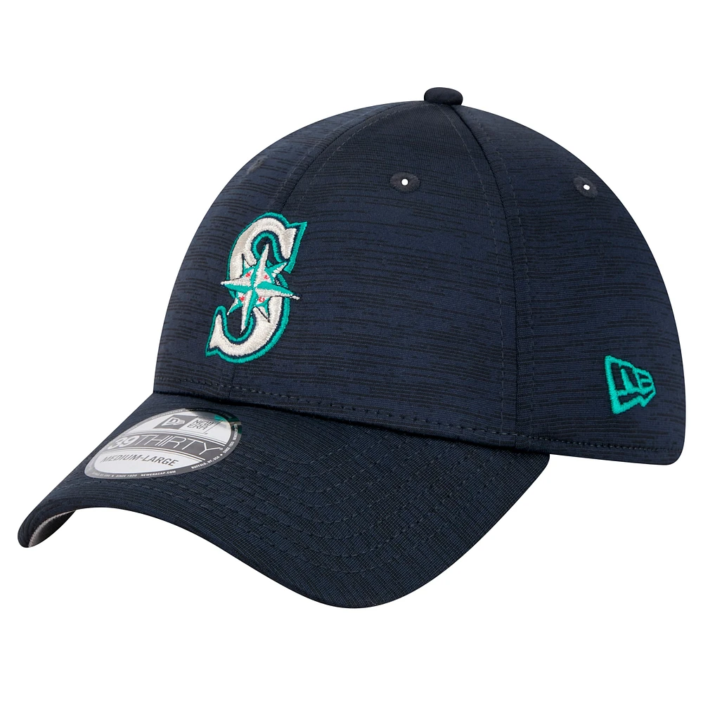 Men's New Era Navy Seattle Mariners Tech 39THIRTY Flex Hat