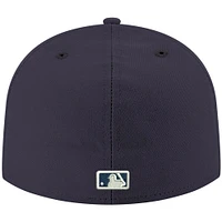 Men's New Era Navy Seattle Mariners White Logo 59FIFTY Fitted Hat