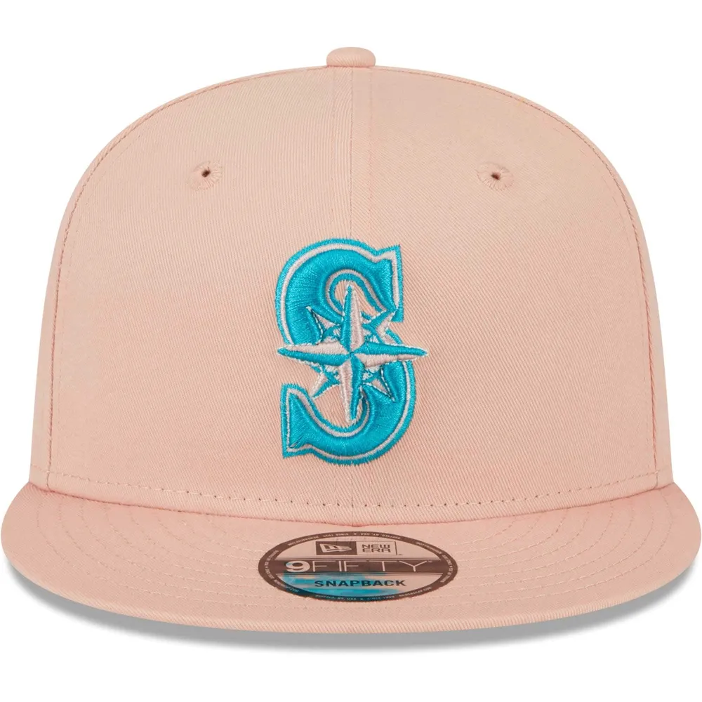 New Era Men's New Era Pink Seattle Mariners Sky Aqua Undervisor 9FIFTY  Snapback Hat