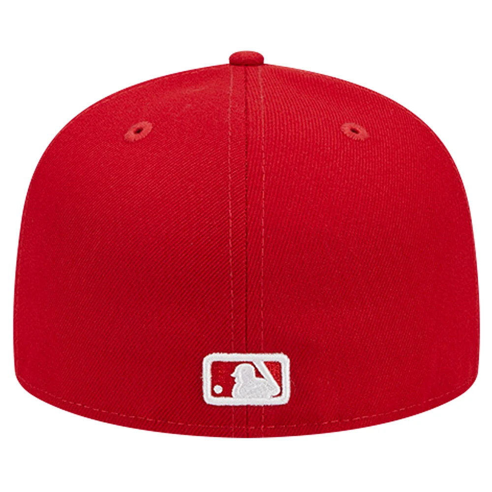 Men's New Era Red Seattle Mariners Logo 59FIFTY Fitted Hat