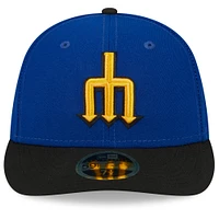 Casquette ajustée 59FIFTY pour homme Seattle Mariners 2023 City Connect à profil bas bleu marine/noir New Era