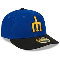 Casquette ajustée 59FIFTY pour homme Seattle Mariners 2023 City Connect à profil bas bleu marine/noir New Era