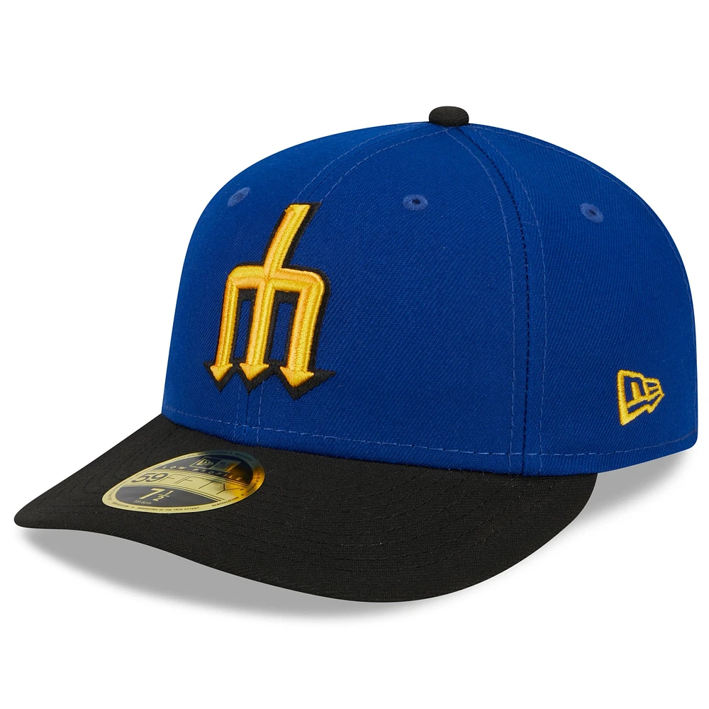 Casquette ajustée 59FIFTY pour homme Seattle Mariners 2023 City Connect à profil bas bleu marine/noir New Era