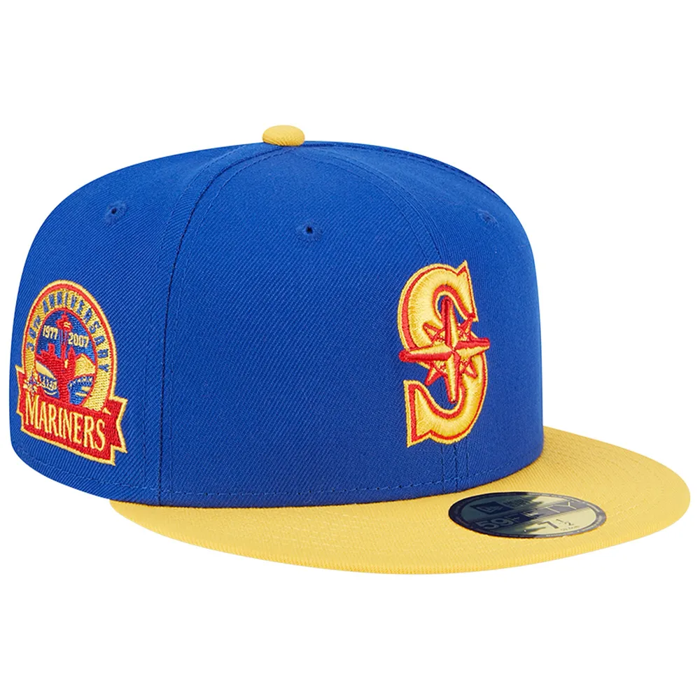 Men's New Era Navy Seattle Mariners Arch 59FIFTY Fitted Hat