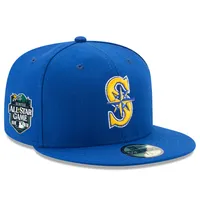 New Era Men's Seattle Mariners 59Fifty Game Navy Authentic Hat