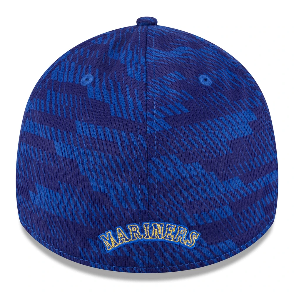 Men's New Era Royal Seattle Mariners 2025 MLB Clubhouse 39THIRTY Flex Hat