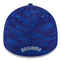 Men's New Era Royal Seattle Mariners 2025 MLB Clubhouse 39THIRTY Flex Hat