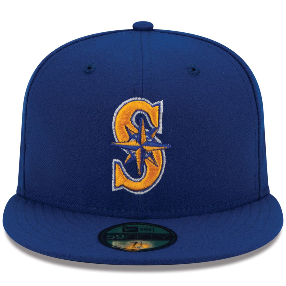 Men's New Era Royal Seattle Mariners Alternate 2 Authentic On Field 59FIFTY Fitted Hat