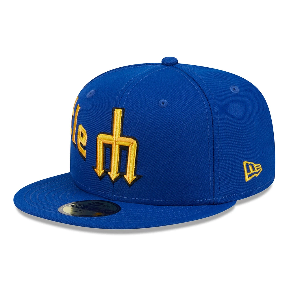 Casquette ajustée 59FIFTY Royal Seattle Mariners City Connect Icon New Era pour homme