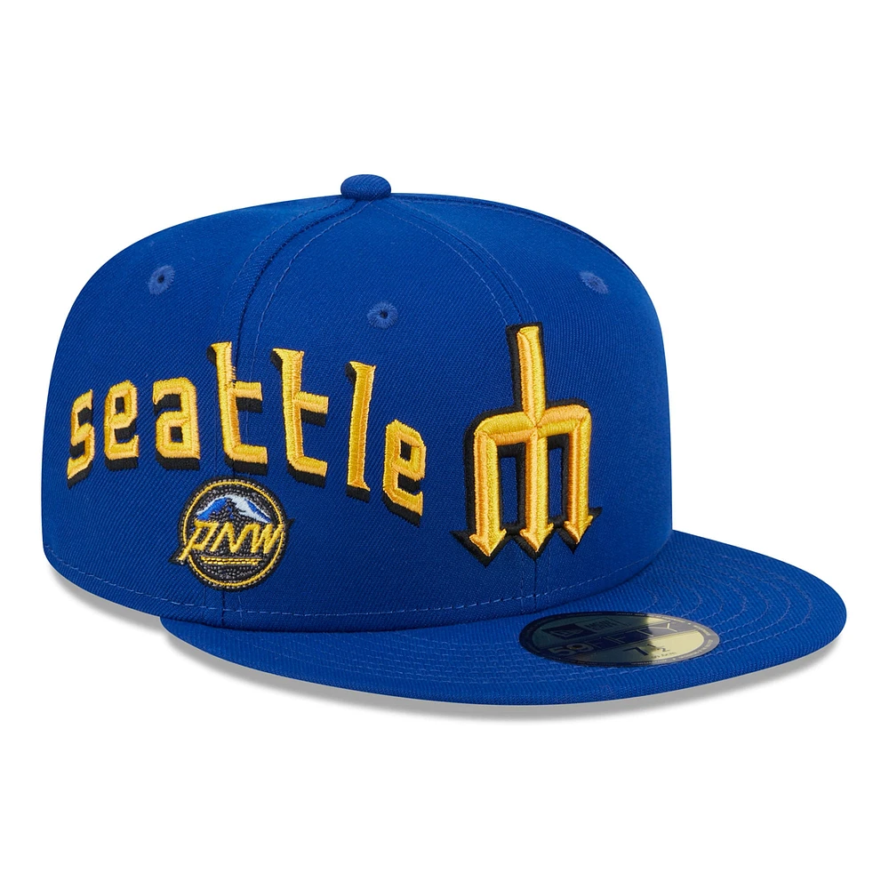 Casquette ajustée 59FIFTY Royal Seattle Mariners City Connect Icon New Era pour homme