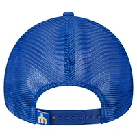 Men's New Era  Royal Seattle Mariners Distressed 9FORTY A-Frame Adjustable Trucker Hat