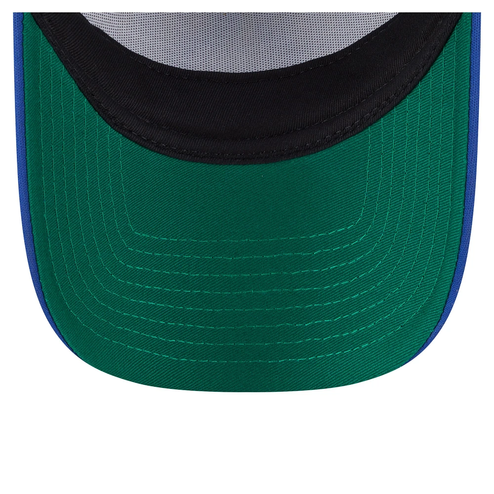 Men's New Era  Royal Seattle Mariners Distressed 9FORTY A-Frame Adjustable Trucker Hat
