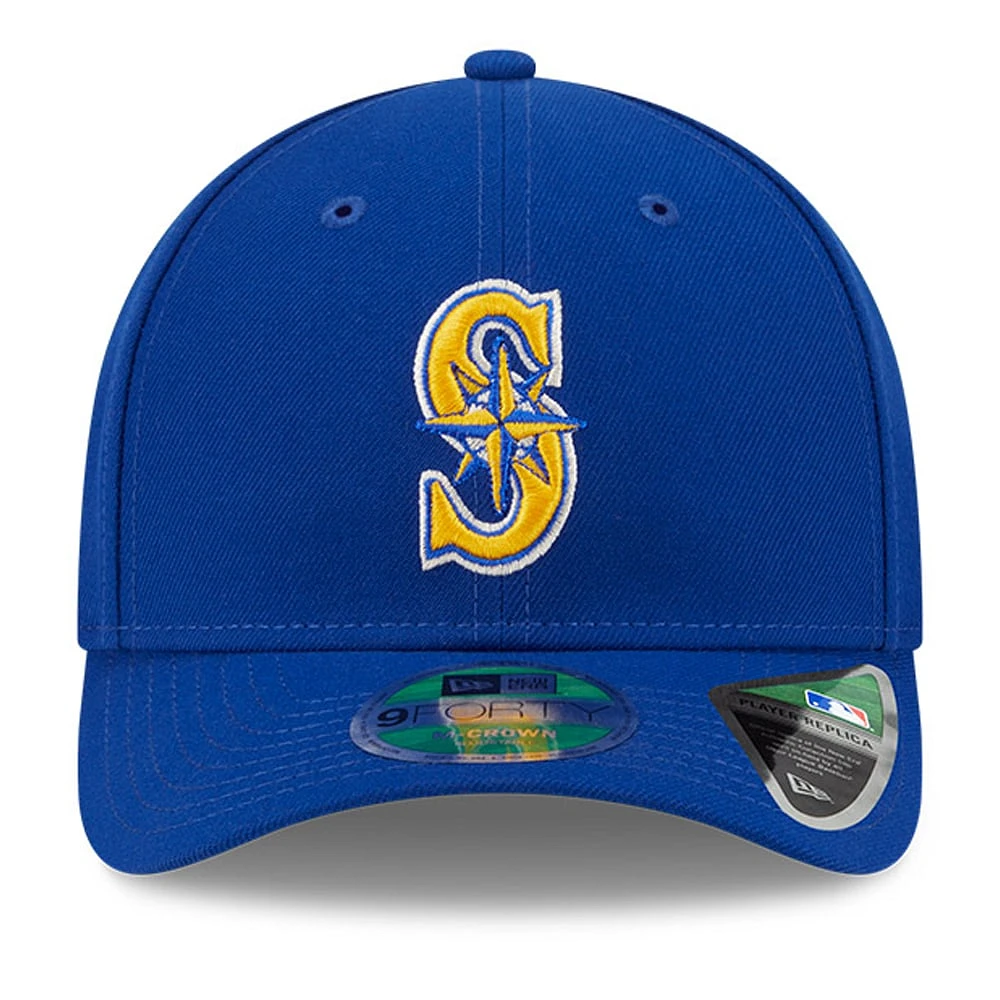 Men's New Era  Royal Seattle Mariners Player Replica 9FORTY Adjustable Hat