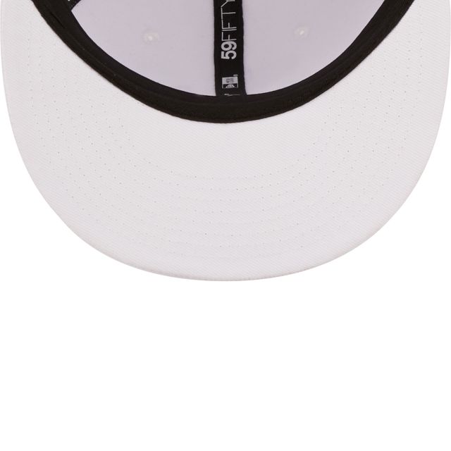 Casquette ajustée 59FIFTY Seattle Mariners New Era pour homme, blanc sur