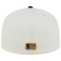 New Era Men's White, Brown Seattle Mariners 40th Team Anniversary 59FIFTY  Fitted Hat