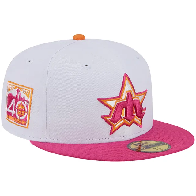 Lids Houston Astros New Era 40th Team Anniversary 59FIFTY Fitted Hat - White/Pink