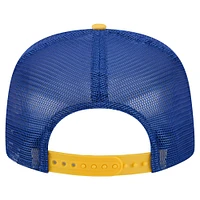 Men's New Era White/Yellow Seattle Mariners Retro Script Trucker 9FIFTY Snapback Hat
