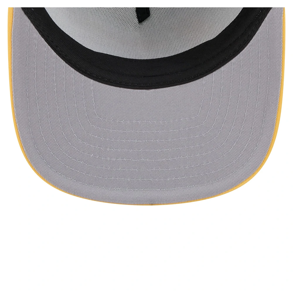 Men's New Era White/Yellow Seattle Mariners Retro Script Trucker 9FIFTY Snapback Hat