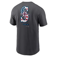 T-shirt Nike Seattle Mariners Americana anthracite pour homme