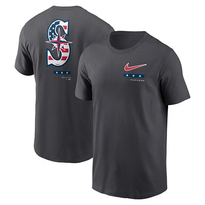 Men's Nike Anthracite Seattle Mariners Americana T-Shirt