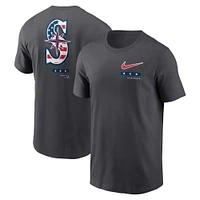 T-shirt Nike Seattle Mariners Americana anthracite pour homme